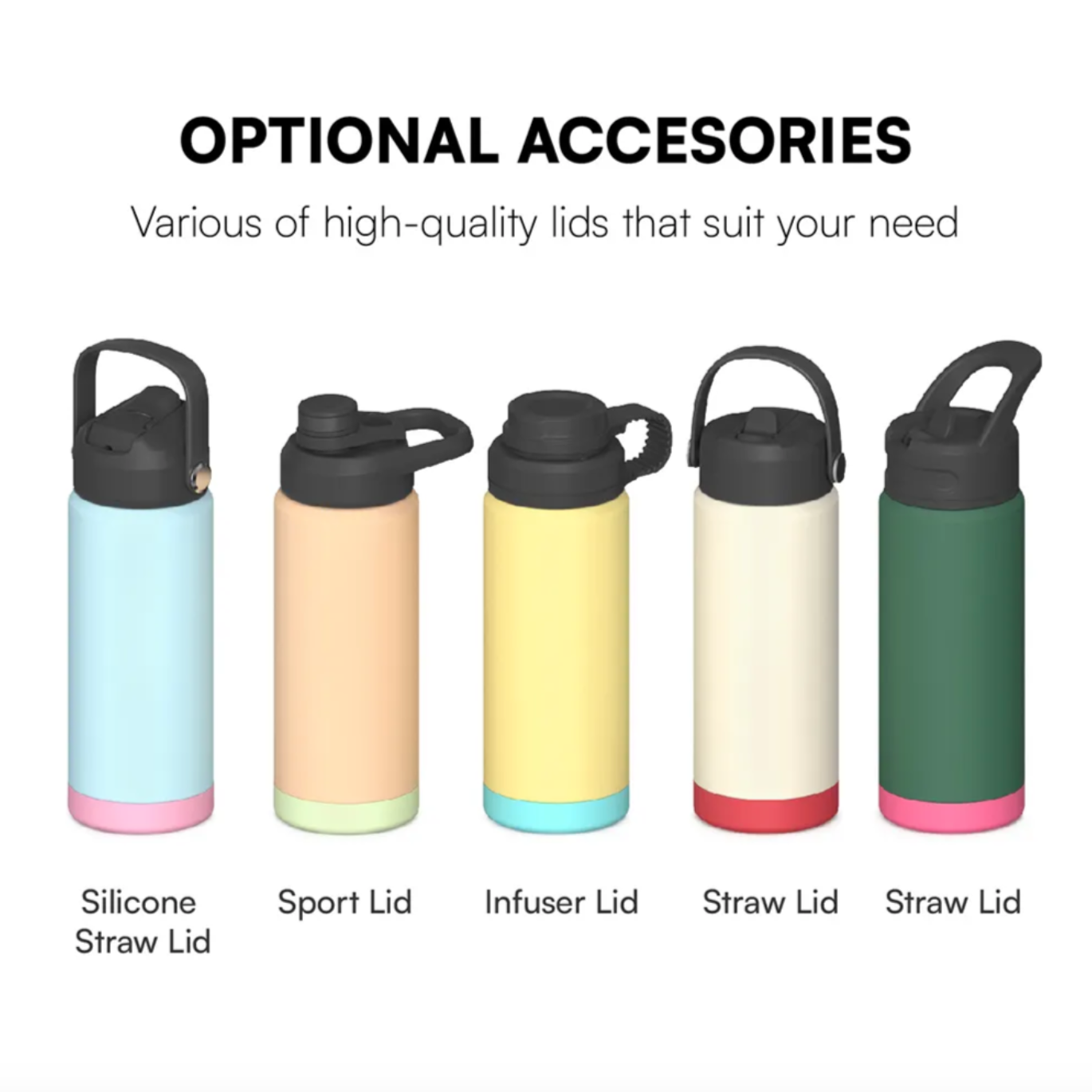 Stainless Steel Insulated Water Bottles With Infuser Lid