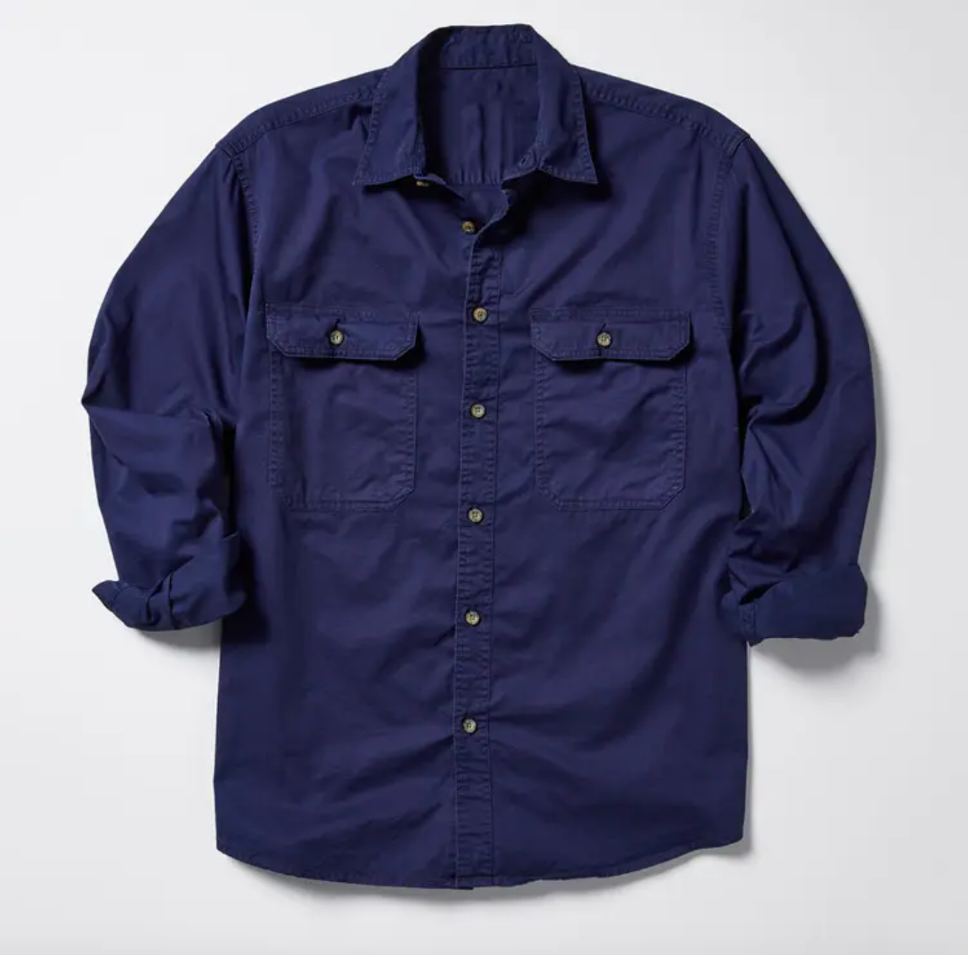 Long Sleeve Full-Button Work Shirt