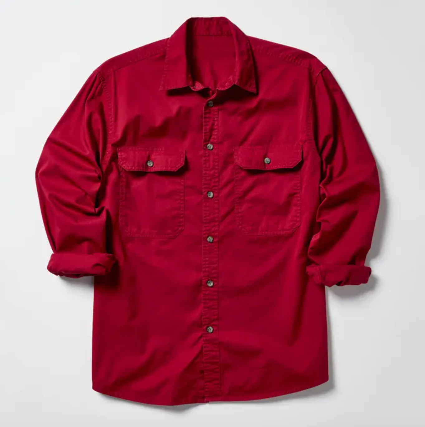 Long Sleeve Full-Button Work Shirt