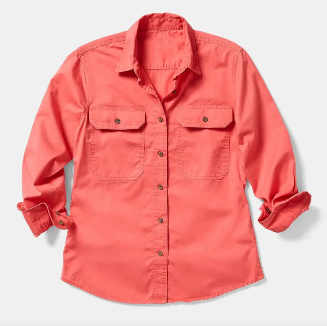 Long Sleeve Full-Button Work Shirt