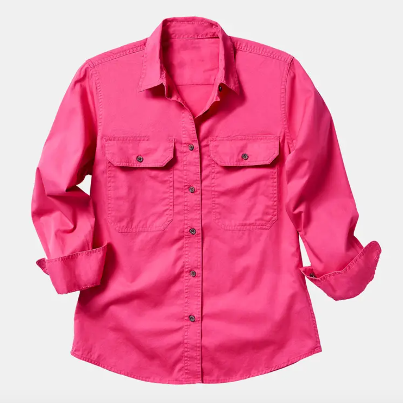 Long Sleeve Full-Button Work Shirt