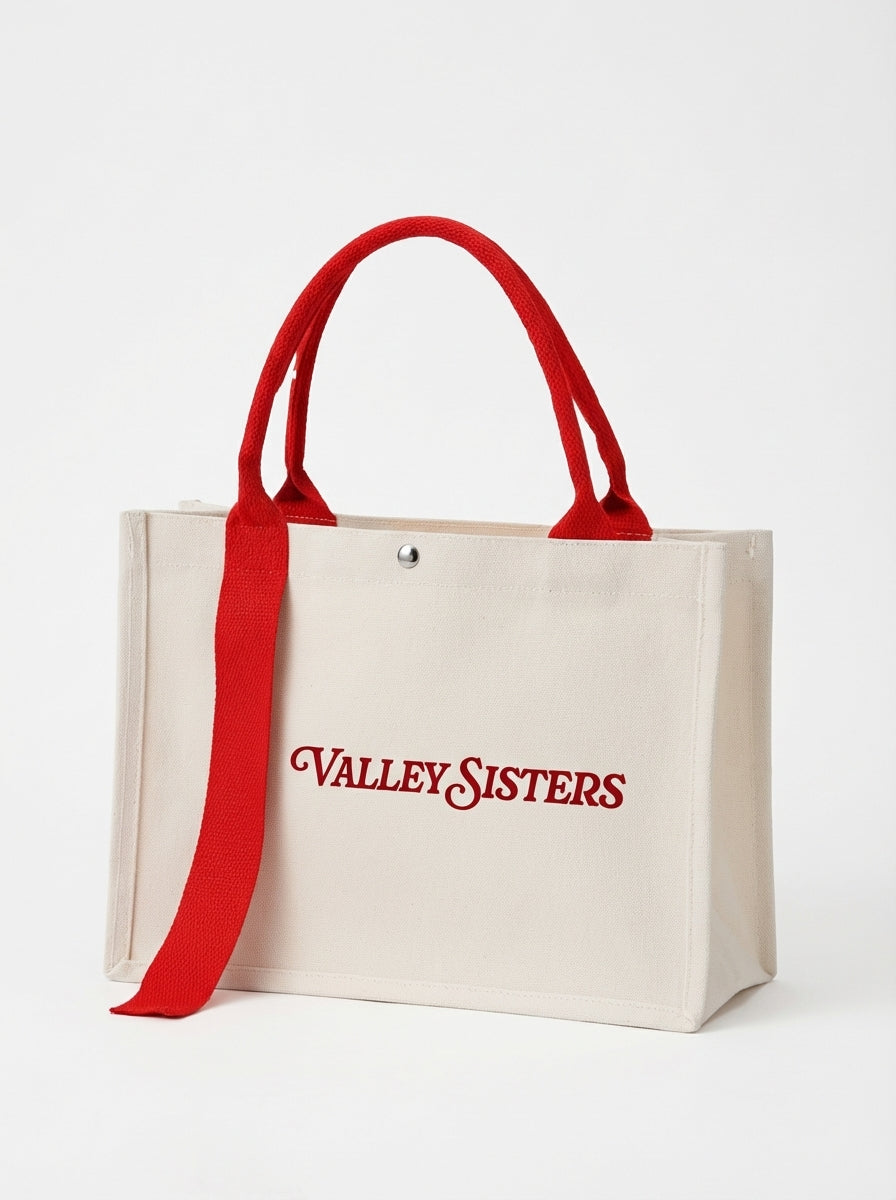 Structured Tote with Button